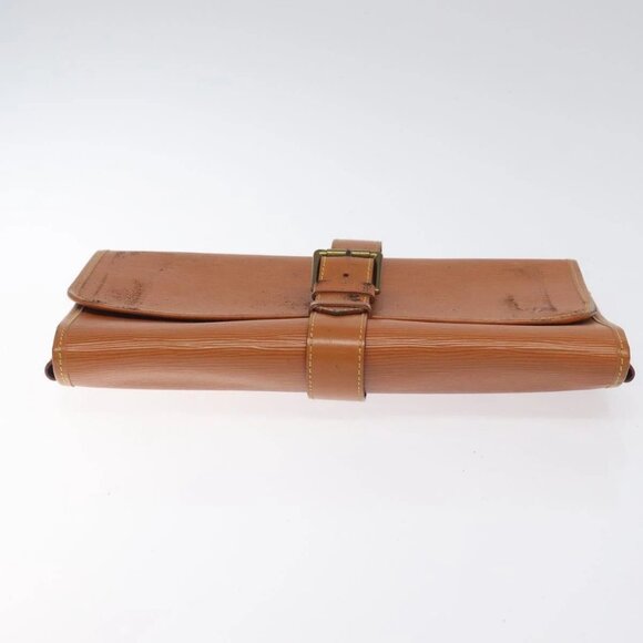 LOUIS VUITTON Epi Trousse Priant Clutch Bag Zipangu Gold - Picture 6 of 15